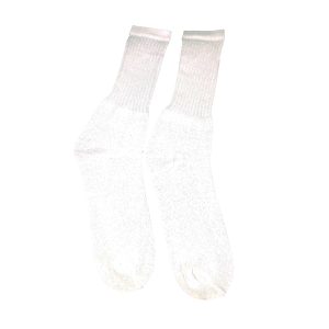 Men's White Crew Socks